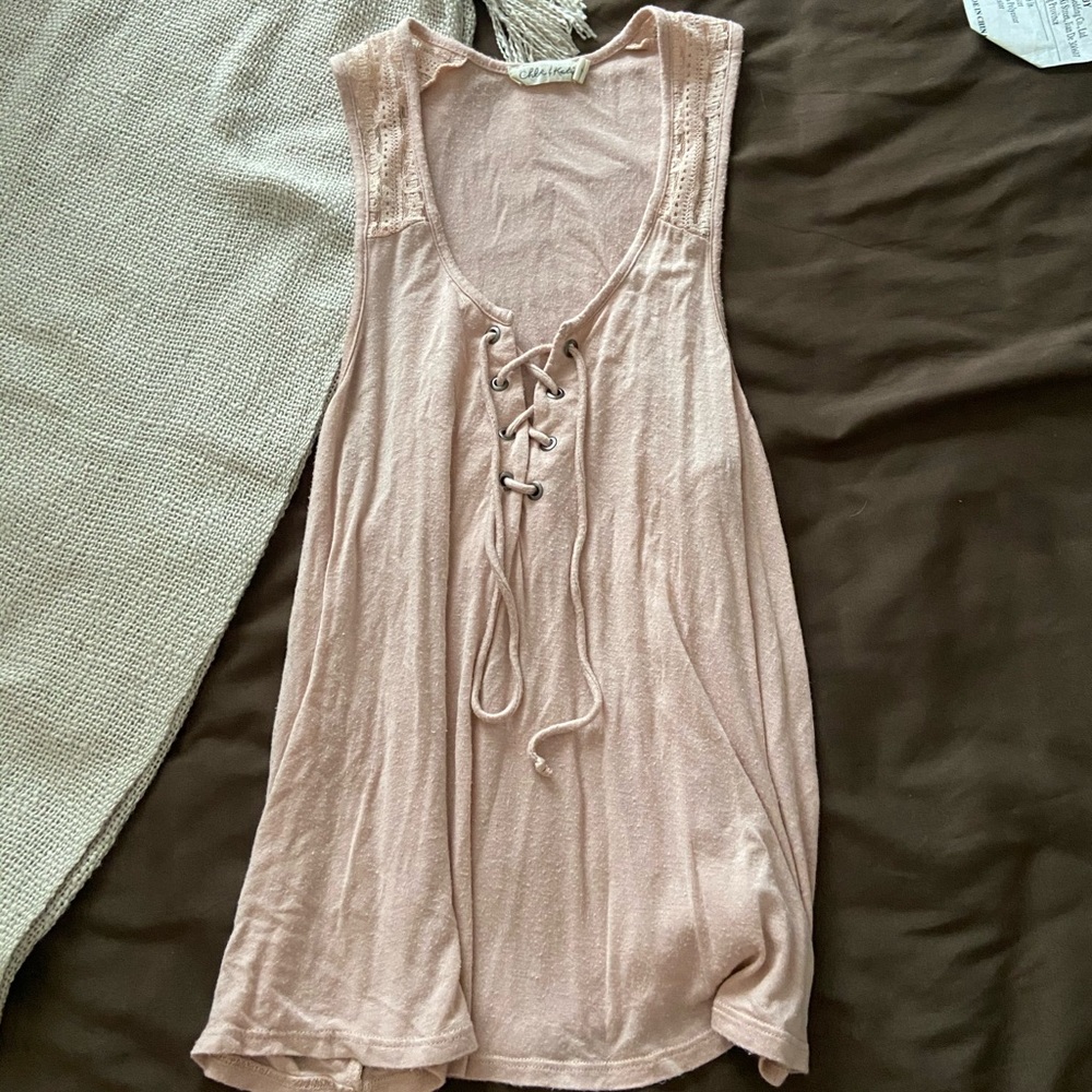 Blush pink tank top